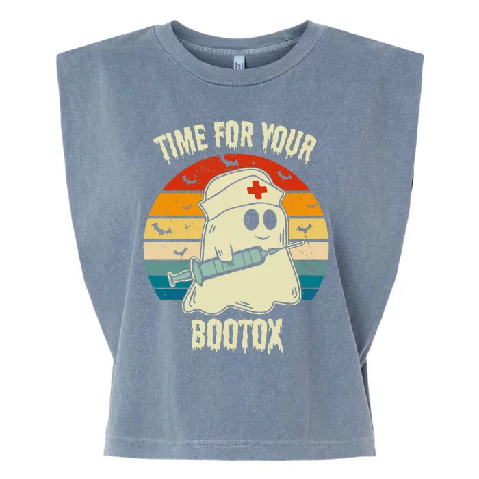 Time For Your Bootox Vintage Halloween Garment-Dyed Women's Muscle Tee