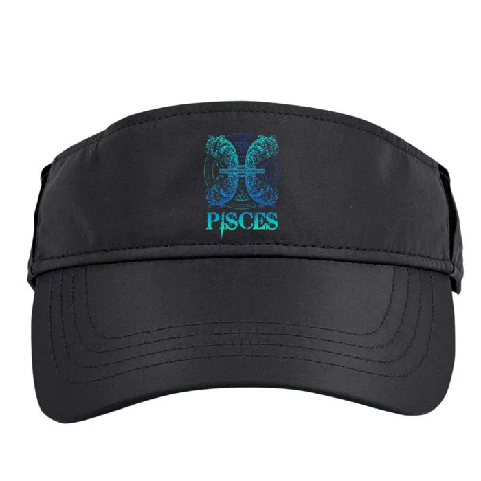 Two Fish Zodiac Sign Symbol Horoscope Pisces Adult Drive Performance Visor