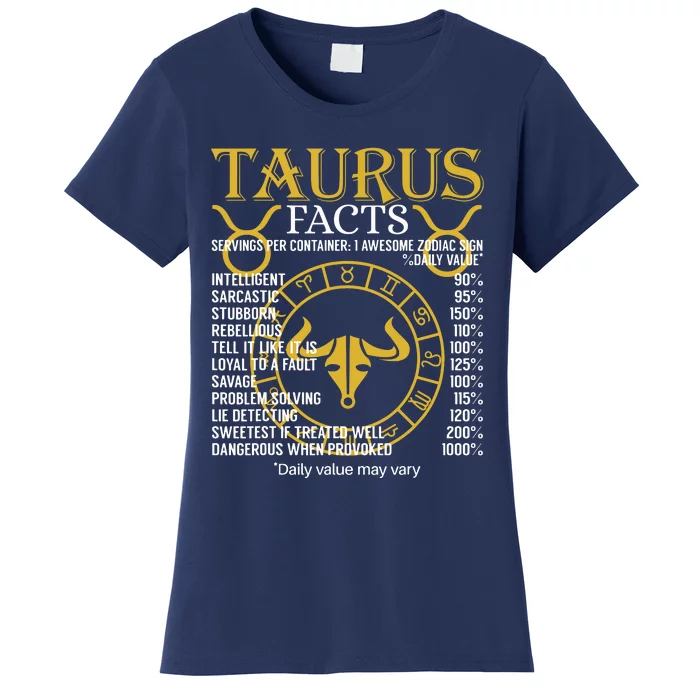 Taurus Facts Zodiac Sign Women's T-Shirt