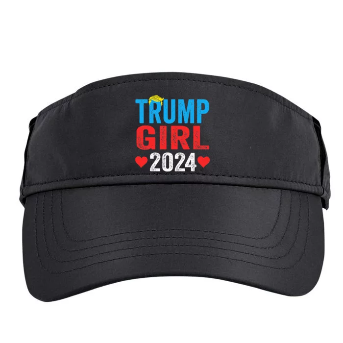 Trump Girl 2024 S Cute Trump Flag Adult Drive Performance Visor