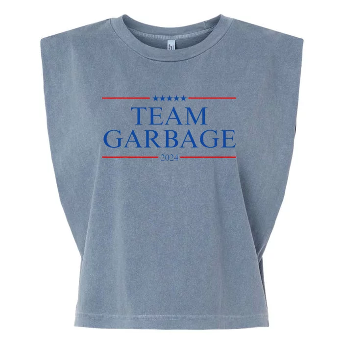 Team Garbage 2024 Gift Funny Garment-Dyed Women's Muscle Tee