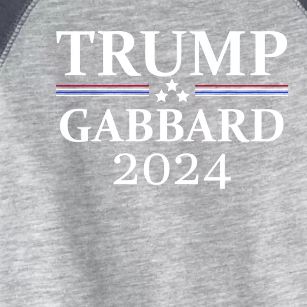 Trump Gabbard 2024 Election Protrump Supporter Cute Gift Toddler Fine Jersey T-Shirt