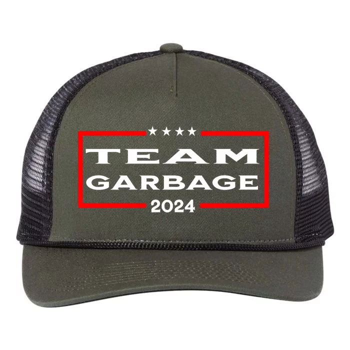 Team Garbage 2024 Retro Rope Trucker Hat Cap