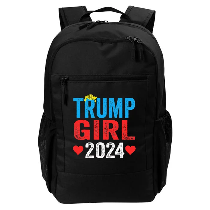 Trump Girl 2024 Shirts Cute Trump Flag Daily Commute Backpack