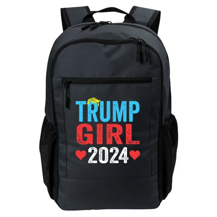 Trump Girl 2024 Shirts Cute Trump Flag Girls Kids Daily Commute Backpack