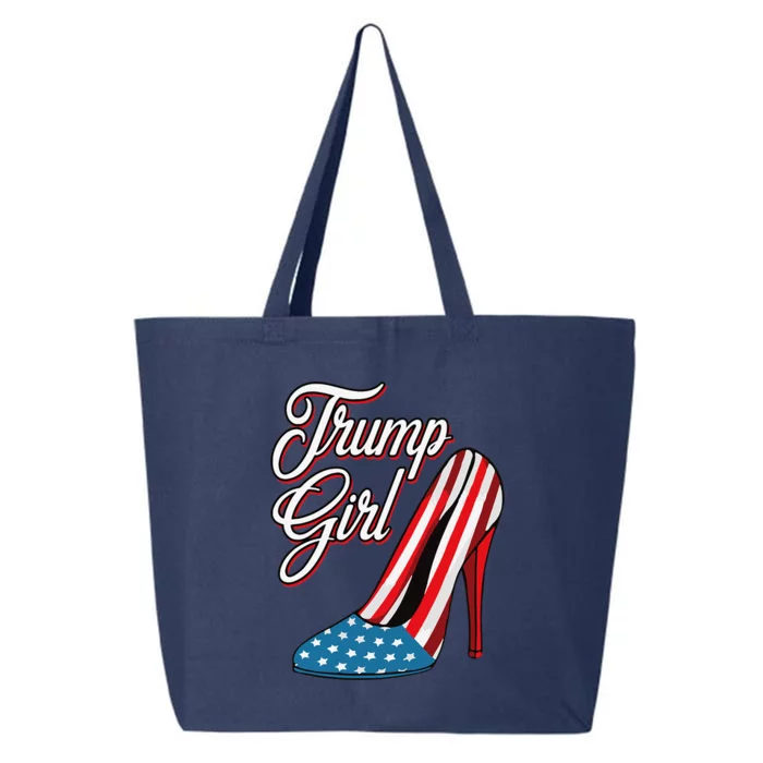 Trump Girl 2024 High Heels American Flag 25L Jumbo Tote