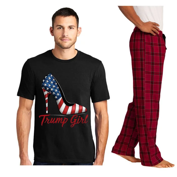 Trump Girl 2024 Cute Trump Flag Pajama Set