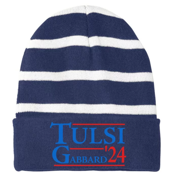 Tulsi Gabbard 2024 Striped Beanie with Solid Band