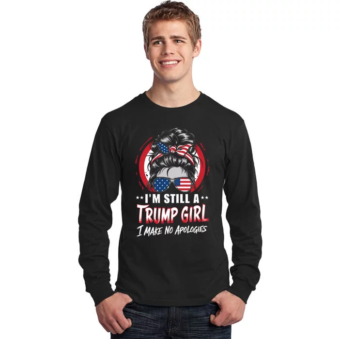 Trump Girl 2024 Patriotic Graphic Tall Long Sleeve T-Shirt