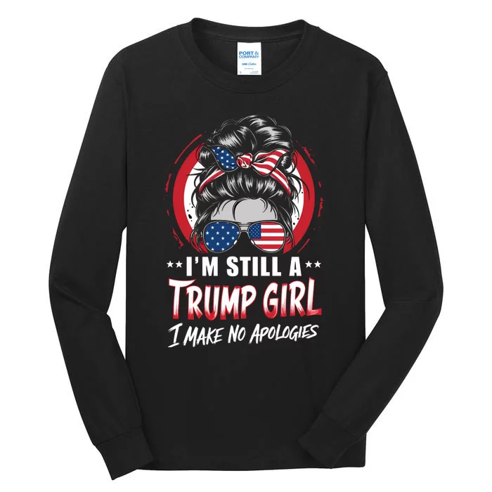 Trump Girl 2024 Patriotic Graphic Tall Long Sleeve T-Shirt