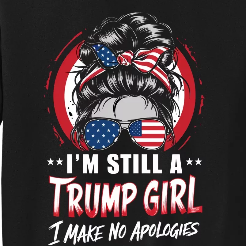 Trump Girl 2024 Patriotic Graphic Tall Sweatshirt