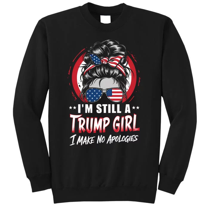 Trump Girl 2024 Patriotic Graphic Tall Sweatshirt