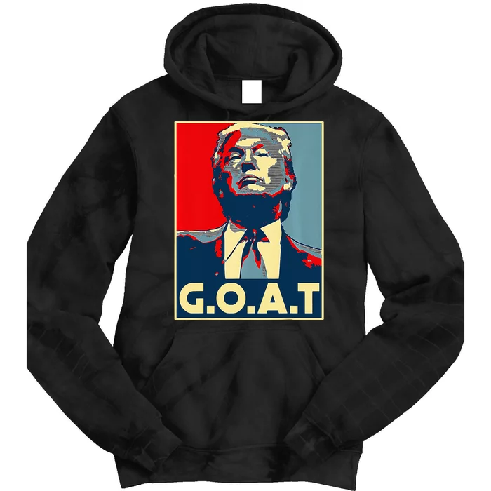 Trump G.O.A.T 2024 Election 2024 TrumpS Coming Back Tie Dye Hoodie