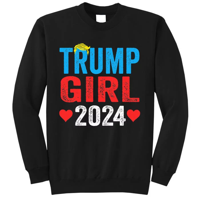 Trump Girl 2024 Shirts Cute Trump Flag Sweatshirt