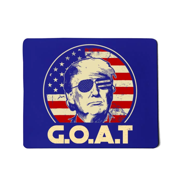 Trump Goat 45th Presidential Circle Back Election 2024 Gift Mousepad