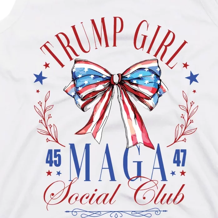 Trump Girl 45 47 Maga Est 2024 Social Club Tank Top