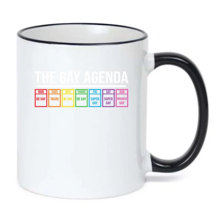 The Gay Agenda Lgbt Pride Funny Pride Month Great Gift Black Color Changing Mug