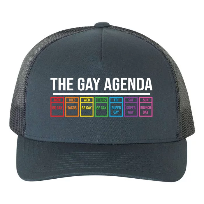 The Gay Agenda Lgbt Pride Funny Pride Month Great Gift Yupoong Adult 5-Panel Trucker Hat