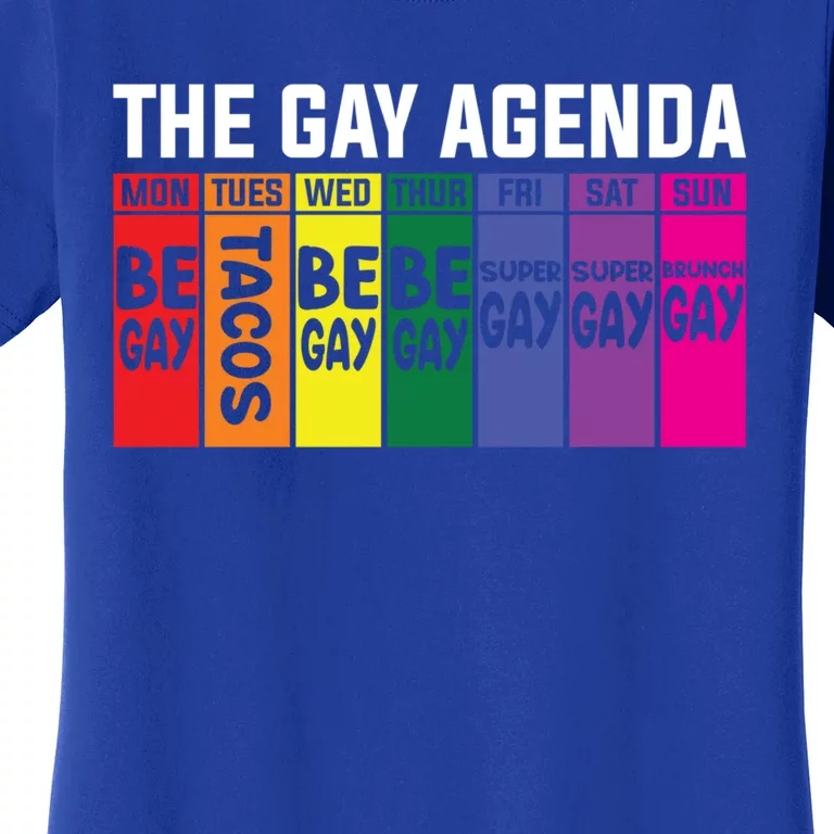 The Gay Agenda Lgbt Pride Gift Women's T-Shirt