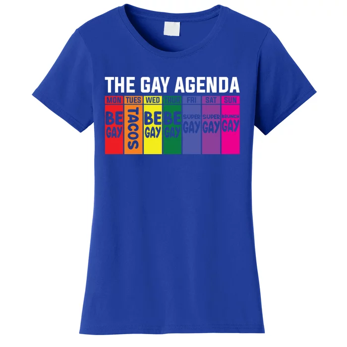 The Gay Agenda Lgbt Pride Gift Women's T-Shirt