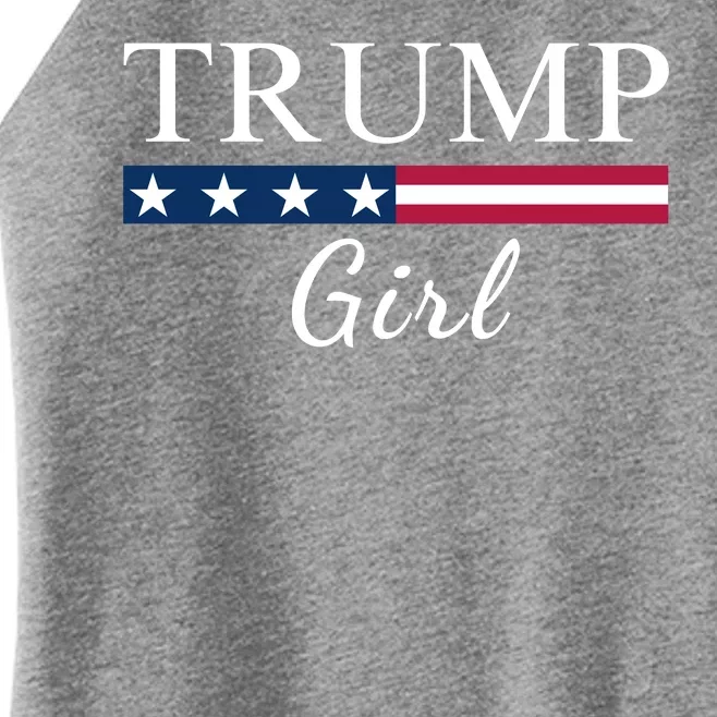 Trump Girl American Flag Vote Trump Republican Trump Girl Us Flag Conservative Women’s Perfect Tri Rocker Tank