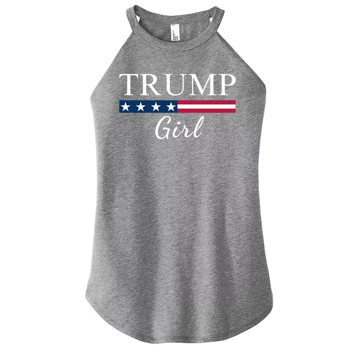 Trump Girl American Flag Vote Trump Republican Trump Girl Us Flag Conservative Women’s Perfect Tri Rocker Tank