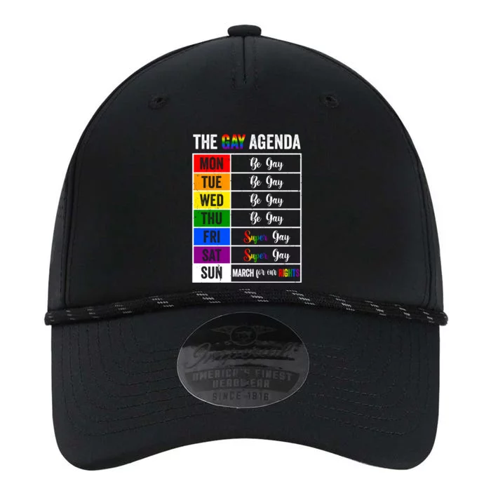 The Gay Agenda Support Gay Lgbt Funny Pride Month Rainbow Gift Performance The Dyno Cap