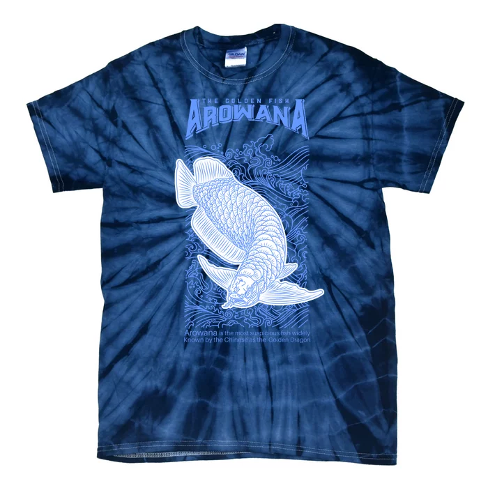 The Golden Arowana FIsh Tie-Dye T-Shirt