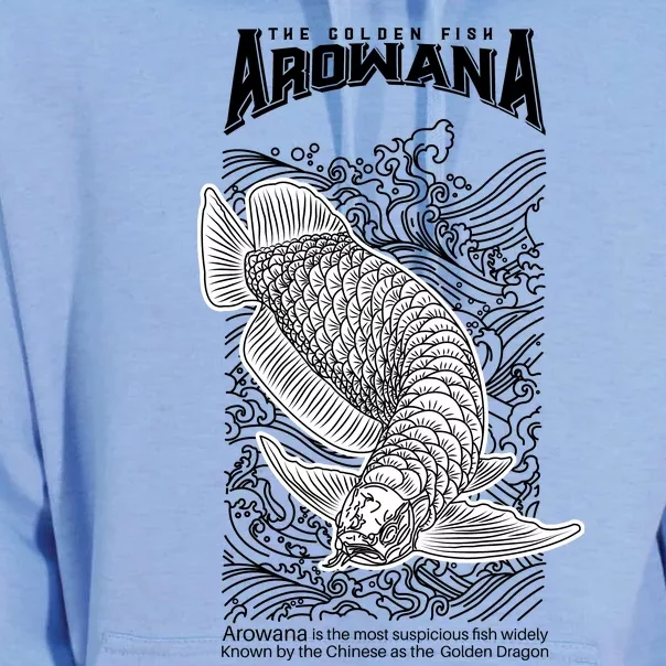 The Golden Arowana FIsh Unisex Surf Hoodie