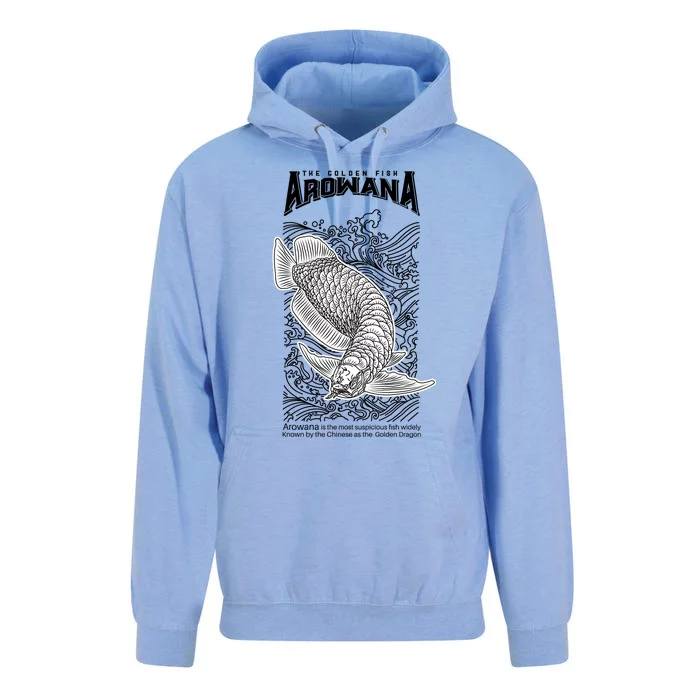 The Golden Arowana FIsh Unisex Surf Hoodie