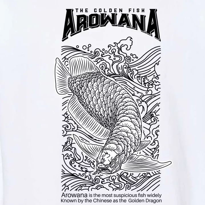 The Golden Arowana FIsh Garment-Dyed Sweatshirt