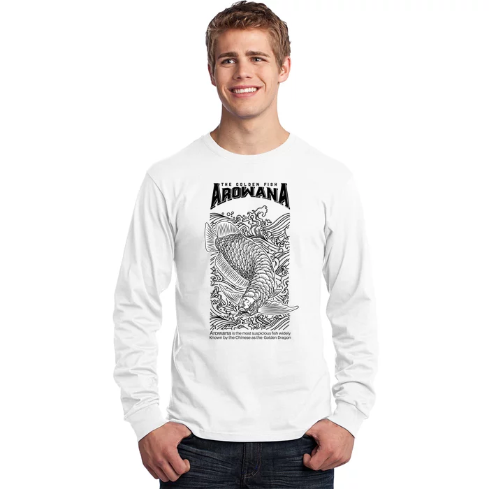 The Golden Arowana FIsh Long Sleeve Shirt