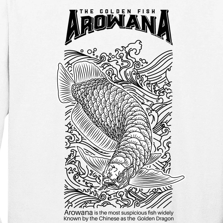 The Golden Arowana FIsh Long Sleeve Shirt