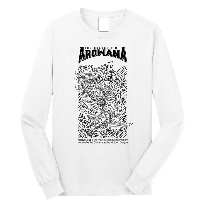 The Golden Arowana FIsh Long Sleeve Shirt