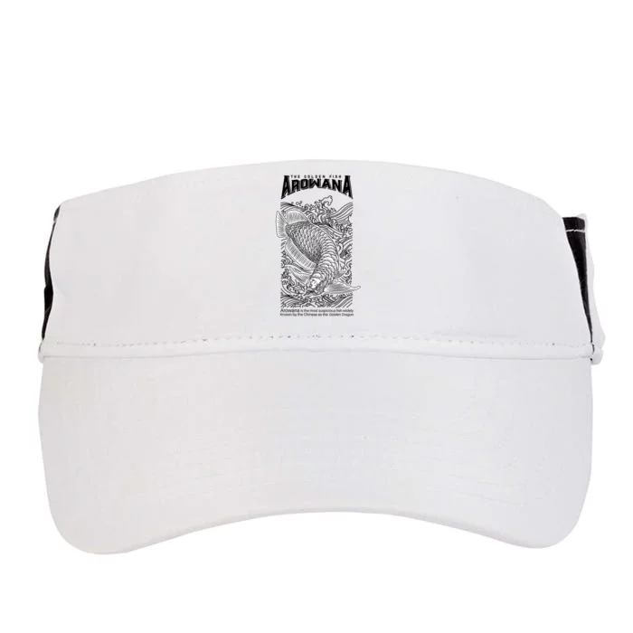 The Golden Arowana FIsh Adult Drive Performance Visor