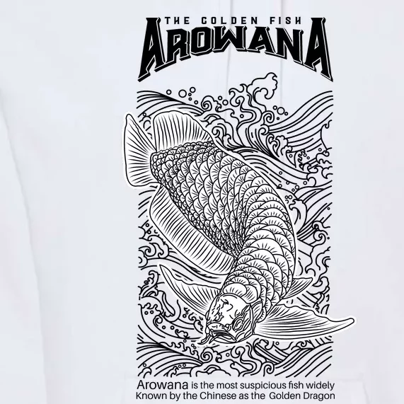 The Golden Arowana FIsh Premium Hoodie