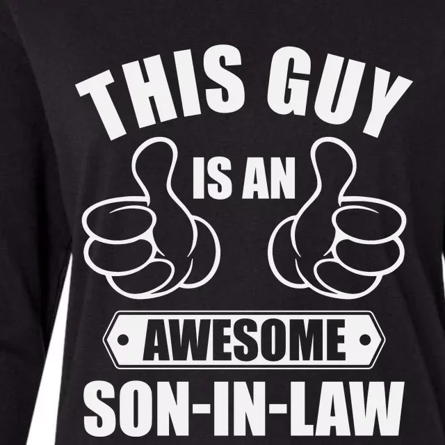 This Guy Awesome Son In Law From Father In Law Womens Cotton Relaxed Long Sleeve T-Shirt