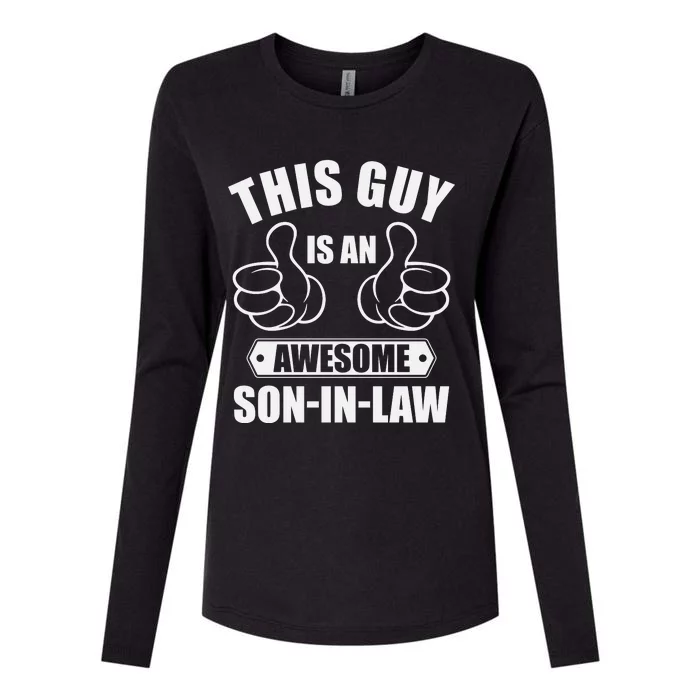 This Guy Awesome Son In Law From Father In Law Womens Cotton Relaxed Long Sleeve T-Shirt