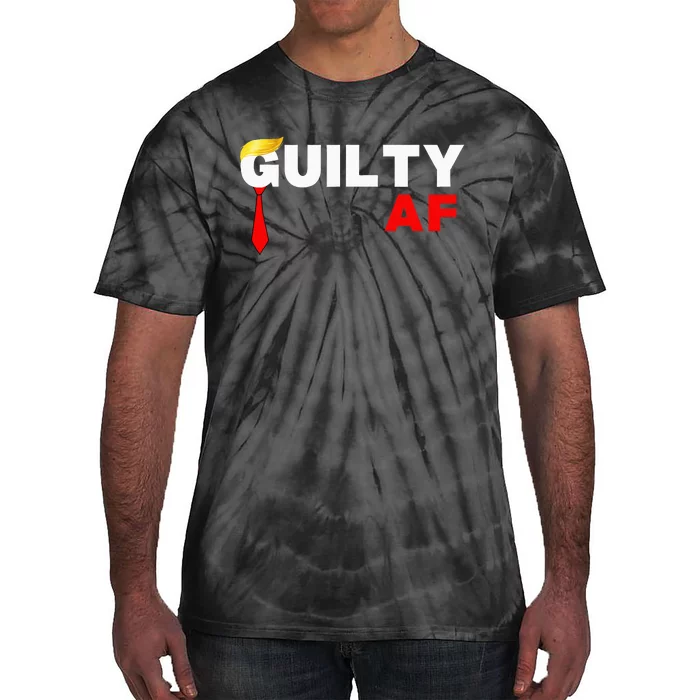 Trump Guilty Af Lock Him Up Trump 2024 In Prison Behind Bars Tie-Dye T-Shirt