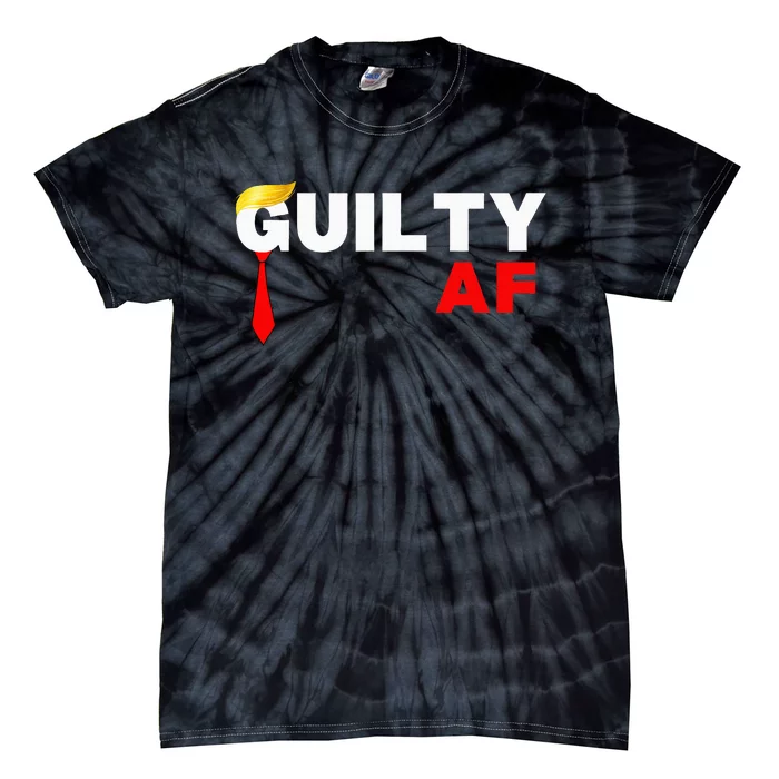 Trump Guilty Af Lock Him Up Trump 2024 In Prison Behind Bars Tie-Dye T-Shirt