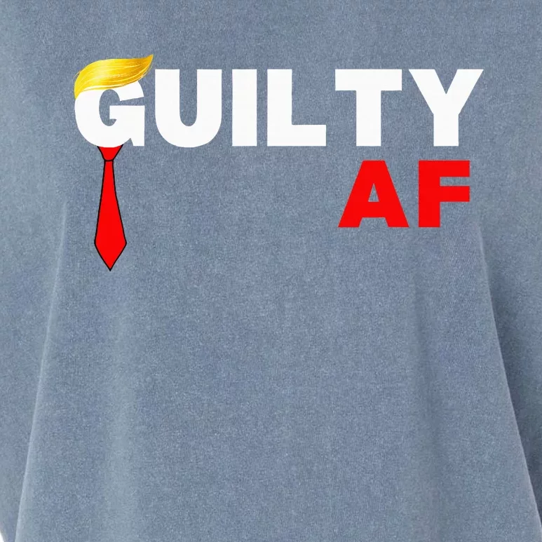 Trump Guilty Af Lock Him Up Trump 2024 In Prison Behind Bars Garment-Dyed Women's Muscle Tee