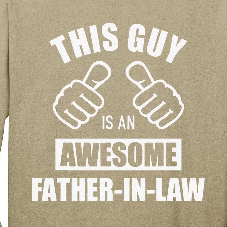 This Guy Awesome Fatherinlaw For Fathers Day Tall Long Sleeve T-Shirt