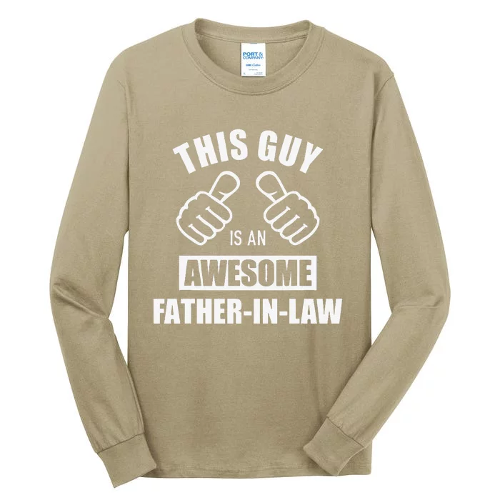 This Guy Awesome Fatherinlaw For Fathers Day Tall Long Sleeve T-Shirt