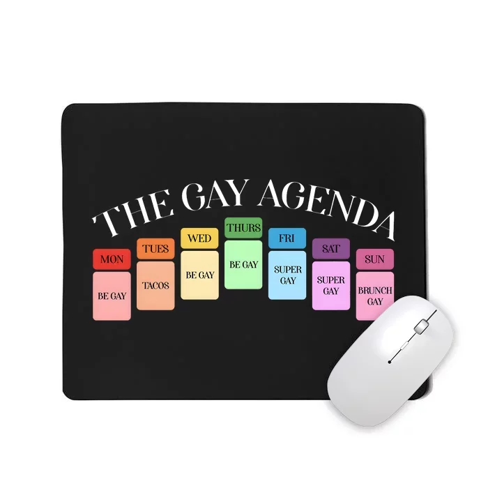 The Gay Agenda Lgbt Pride Month Mousepad