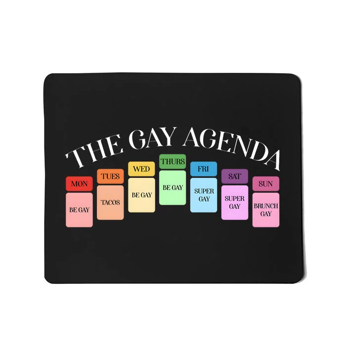 The Gay Agenda Lgbt Pride Month Mousepad