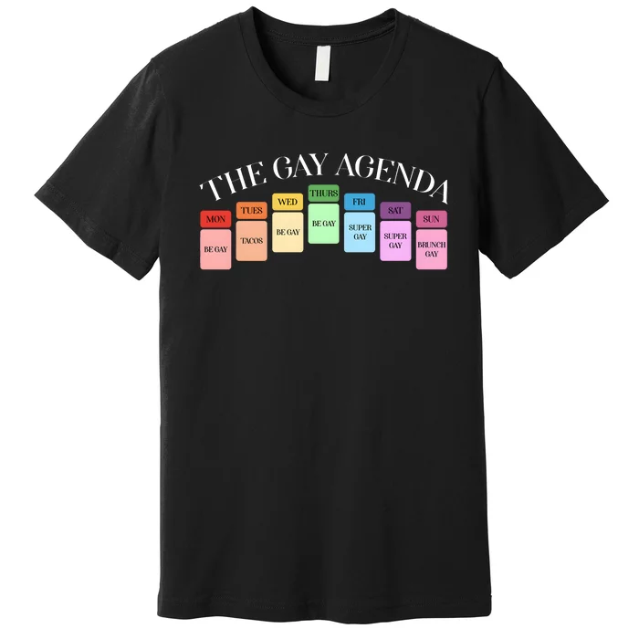 The Gay Agenda Lgbt Pride Month Premium T-Shirt