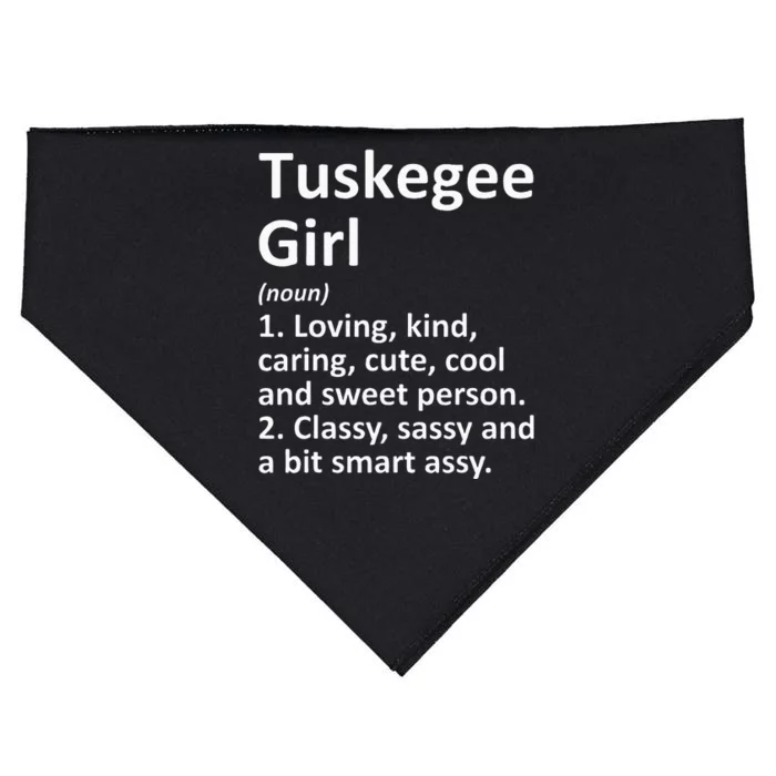 Tuskegee Girl Al Alabama Funny City Home Roots Gift USA-Made Doggie Bandana