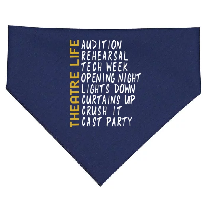 Theatre Gift Acting Thespian Play Director USA-Made Doggie Bandana