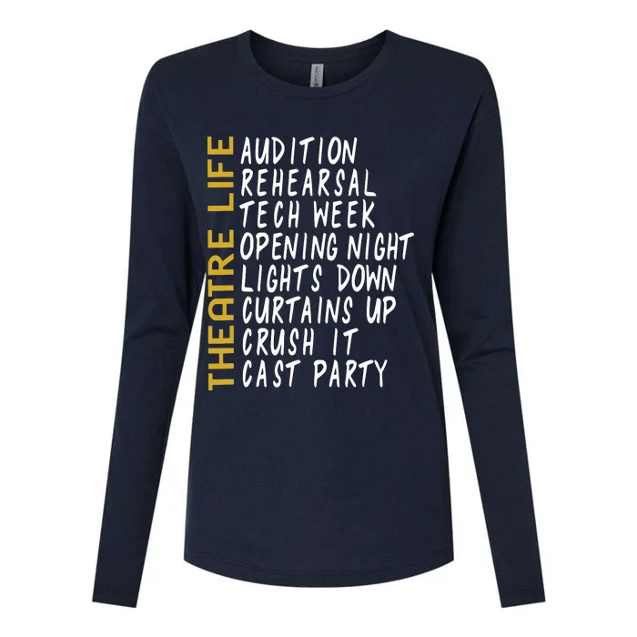 Theatre Gift Acting Thespian Play Director Womens Cotton Relaxed Long Sleeve T-Shirt