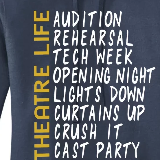 Theatre Gift Acting Thespian Play Director Women's Pullover Hoodie